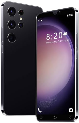 SnHey S23Ultra Smartphone Without Contract, 5.0 Inch HD Display, 16GB 128GB Extension, Android 9.0 Cheap Mobile Phone,Dual SIM Dual Camera, Face Unlock (SnHey-S23Ultra-Black)