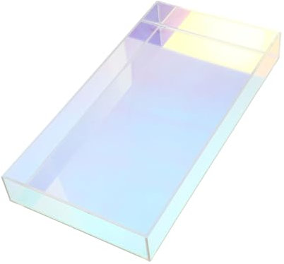 OFFSCH Schmucktablett Für Schreibtisch Schminktablett Für Schreibtisch Buntes Oberflächen-aufbewahrungstablett Acrylbox Für Aufbewahrungstablett Mit Feiner Verarbeitung Und Praktischer An