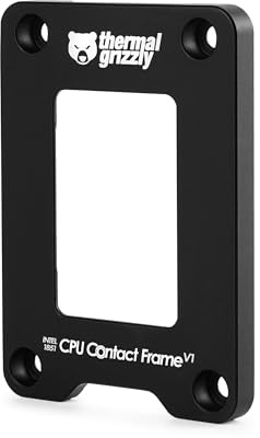 Thermal Grizzly - CPU Contact Frame - Intel 1851 V1 - Sockel LGA1851 - Optimierung des CPU-Kontaktdrucks - Verbesserte Kühlleistung - Einfache Installation - Kompatibel mit der Ultra 200 Serie