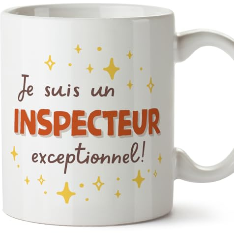 Mugffins Tasses pour INSPECTEUR - En Français - Cadeau original homme - Je suis exceptionnel! - 11 oz / 330 ml