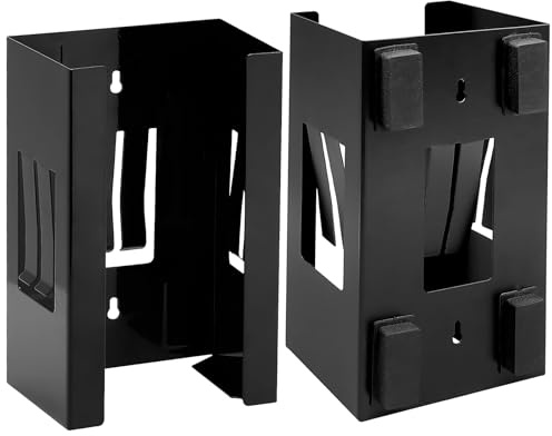 2Pcs Magnetic Glove Dispenser, Wall Mount Tissue Dispenser Black Tissue Glove Box Holder for Kitchen Fridge Office Workshops, Garage Tool Box