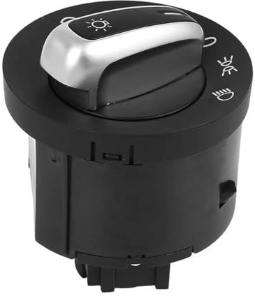 VINCTV Bedienelemente Kompatibel Mit SEAT Für Alhambra 2011 2012 2013 2014 2015 Auto-Scheinwerfer-Schalter-Knopf-Einsteller Nebelscheinwerfer-Steuerschalter 5ND941431A