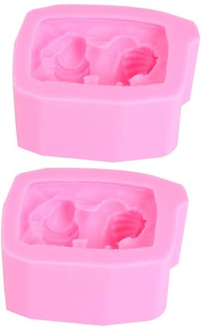 DECHOUS 2 Pz Stampo in Silicone per Bebè Che Dorme Cera Forno Tagliabiscotti Modellatore Torta Decorare Pastello Kit Padella per Candele Coperchio Rosa Silicone Alimentare