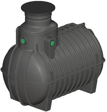 Regenwasser Zisterne 3000 Liter Erdtank Aqua-Rondo Kunststoff [ Ausbaupaket passend für Ihre Anwendung frei wählbar ]
