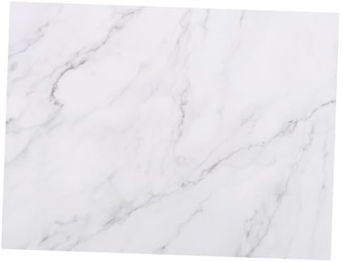 AKOOSY Tagliere da Cucina Pulito senza Odore Resistente alle Macchie in Marmo Bianco Accessorio per Preparazione di Carne e Frutta in Casa