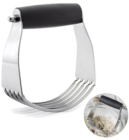 Pastry Cutter & Dough Blender Set – Stainless Steel Baking Tool with Non-Slip Comfort Grip, Heavy Duty Mixer for Pie Crust, Biscuits, Bread & Scones
