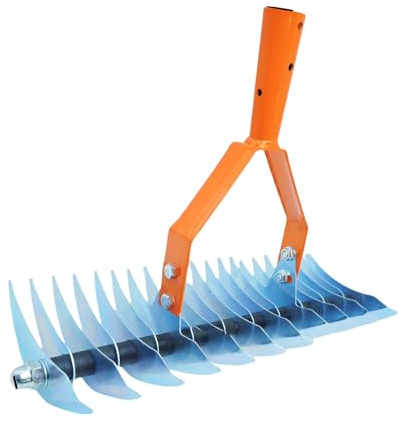 Versatile 170 cm Rastrello di paglia 4 sezioni regolabili denti in acciaio inox ideale per la pulizia di erba morta in spazi esterni manutenzione cortile rastrelli a mano