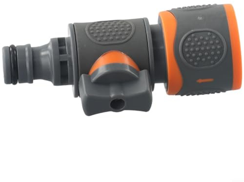 Connettore valvola di chiusura per tubo da giardino con attacco rapido in plastica per la gestione del flusso d'acqua nell'irrigazione delle piante e lavaggio auto