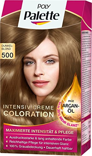 Poly Palette Intensiv Creme Coloration, 500 dunkelblond, 3er Pack (3 x 1 Stück)