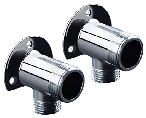 MissMin Kit di installazione per rubinetto vasca da bagno a vista/sistema doccia esterno/valvola miscelatore termostatica, conversione da parete a superficie, finitura cromata