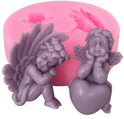 Macabolo 3D Engel Silikon Kuchen Form Fondant Vereisung Form Hochzeitstorte Form Dekoration Gebäck Kekse Form Candy Seife Formen Backwerkzeuge