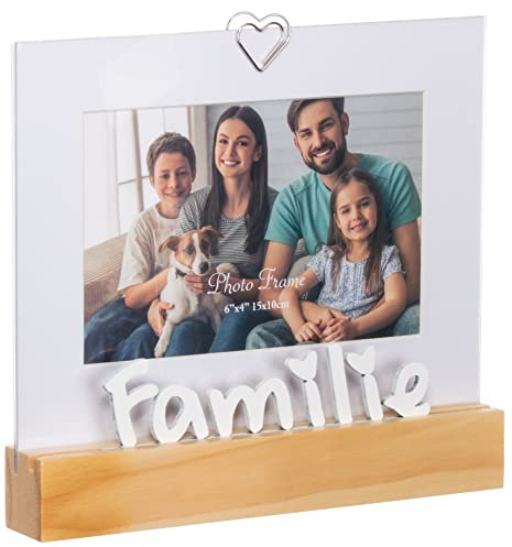 Brandsseller Bilderrahmen ca. 19 x 18 x 3 cm Fotorahmen (Familie, 19 x13x3 cm)