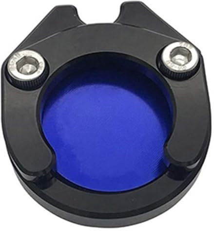 Motorrad Vergrößerungspad Für Y&amaha NVX 155 150 125 Für Aerox 155 Motorrad Kickstand Fuß Seitenständer Verlängerungspolster Stützplatte Seitenständervergrößerer Stützplatte(Blau)