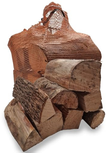 Birch Firewood Nets 22L – Kiln Dried Logs – Ready to Burn Certified – Easy to Light, High Heat Output – Ideal for Log Burners, Fireplaces & Pizza Ovens