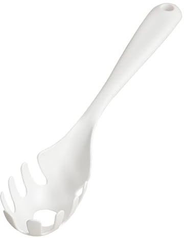 Pasta Fork Spoon – Tenedor espaguetis dentado, servidor de pasta de cocina