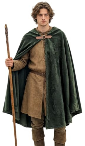 kasahara renässans cape med huva medeltida kläder cape män kvinnor älvor häxrock cape vuxen vampyr viking kostymer halloween karneval LARP