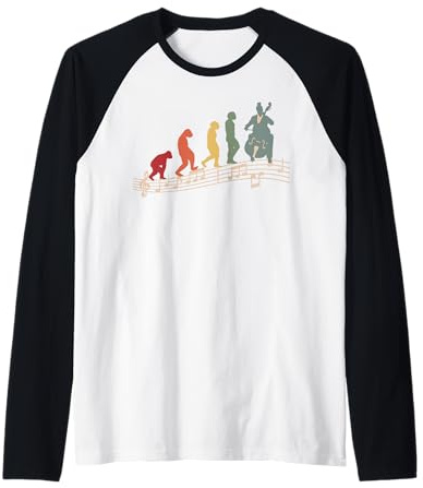 Musicien violoncelliste Vintage Evolution Joueur Violoncelle Manche Raglan