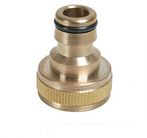 Silverline Tools 598438 - Conector rápido de latón para grifos (BSP 3/4' - 1/2' Macho)