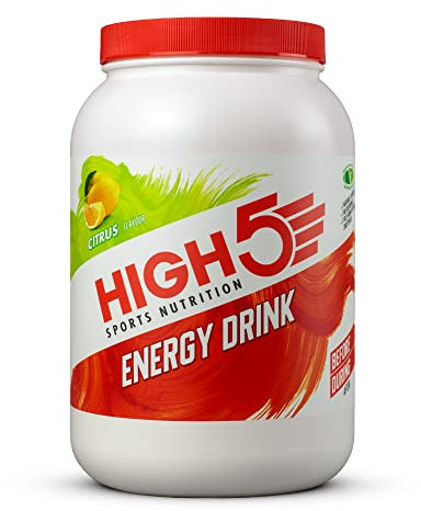 HIGH5 Sport Energy Drink - Isotonisches Getränkepulver mit Electrolytes - Kohlenhydrate Pulver & Elektrolyt Pulver für Endurance und Hydration - Natürliche Aromen, Vegan (Zitrus, 2,2kg, 46 Portionen)