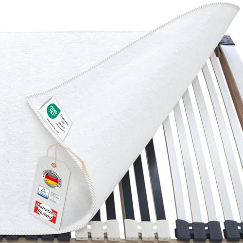 Matratzen Perfekt Matratzenunterlage 80x200 cm aus atmungsaktivem Filz | Robuster Schoner schützt Textilien vor Abrieb durch den Lattenrost Verhindert Druckstellen sowie Verschmutzungen