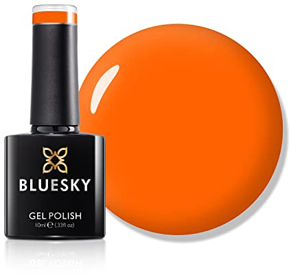 Bluesky Gel Nail Polish, Orange Hot Chilli A111, Bright, Fire, Orange, Long Lasting, Chip Resistant, 10 ml (Requires Curing Under UV LED Lamp)