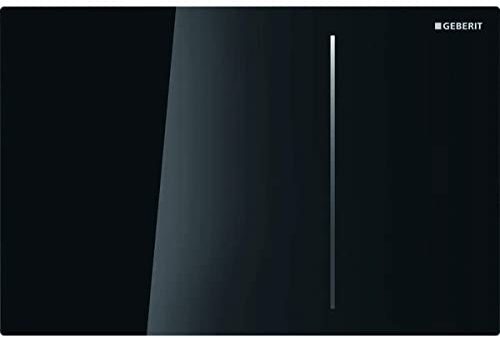 Geberit 115.625.SJ.1 - Placca di comando Sigma70, per risciacquo a due quantità, per cassetta di risciacquo da incasso Sigma 8 cm, Nero
