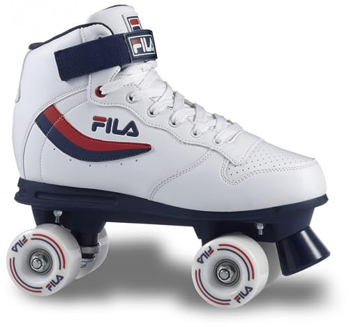 FILA SKATES Ace Inline Skate, White/Blue/RED, 40