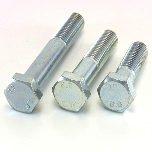 50 Stück - Sechskantschrauben metrisch mit Teilgewinde 8.8 / M12 - M20 a (12 x 60)