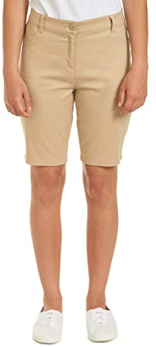 Nautica Junior's Uniform Stretch Bermuda Short, Khaki, 15