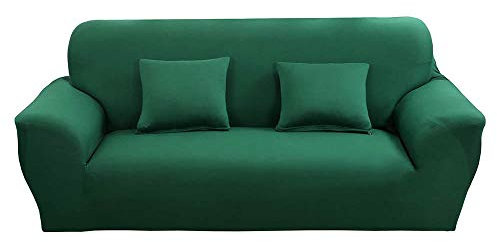Elastisch Sofa Überwürfe Sofabezug Einfarbig, Morbuy Ecksofa L Form Stretch Antirutsch Armlehnen Sofahusse Sofa Abdeckung Hussen für Sofa Couchbezug Sesselbezug (1 Sitzer,Türkis)