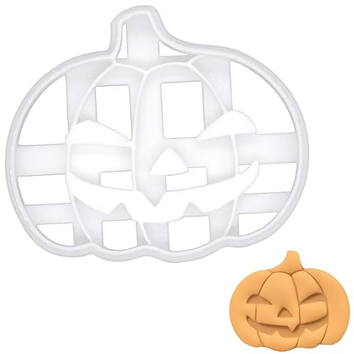 Kürbislaterne Ausstechform, Keksausstecher Kürbis, Kürbis für Erntedank, Herbst und Halloween Ausstechformen, 1 Teil, Bakerlogy