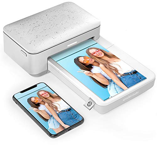HP Sprocket Studio Stampante istantanea 10x15 cm (Bianco) Stampa foto dai tuoi dispositivi iOS, Android e social media, EU Plug