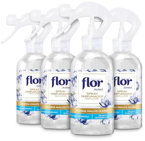 Flor Instant Perfume para la ropa, fragancia azul - pack de 4
