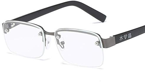Nuevas Gafas De Lectura Perforadas De Cristal Sin Marco, Gafas De Lectura De Cristal Con Marco Metálico, Gafas De Lectura En La Calle