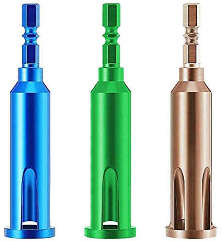 Auoeer Wire Twisting Tool, Wire Stripper and Twister,4 Square 3 Way, 5 Way Twister with Extension Attachment for Power Drill Drivers