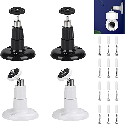CODIRATO 4 Stück Kamera Wandhalterung Metall Sicherheits Wandhalterung Verstellbare Überwachungskamera Deckenhalterung Indoor/Outdoor Universelle Kamera Halterung für Arlo Go, Arlo HD, Arlo Pro