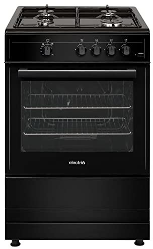 electriQ 60cm Gas Cooker - Black