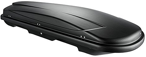 Caja de techo VDPJUXT500 500 litros con cerradura negra + Baca VDP Delta compatible con BMW Serie 1 (F40) (5 puertas) a partir de 2019