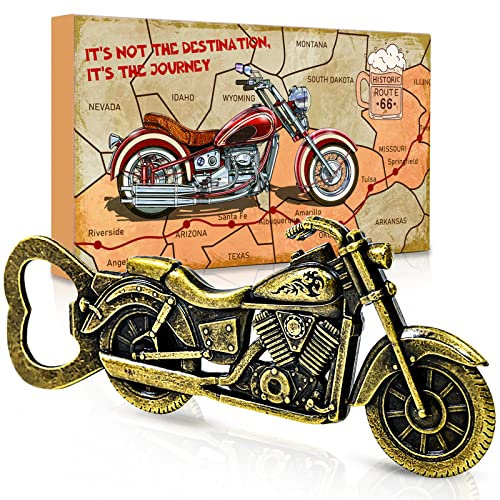 Novelty Christmas Gifts for Men Dad - Unique Motorbike Beer Gifts for Men Dad Him Brother Uncle Grandad Husband Christmas Stocking Fillers Birthday Gift Secret Santa Xmas Small Gift Advent Calendar
