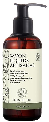 Écrin de Fleur - Bio Handgemachte Flüssigseife Zertifiziert - Olive 250ml