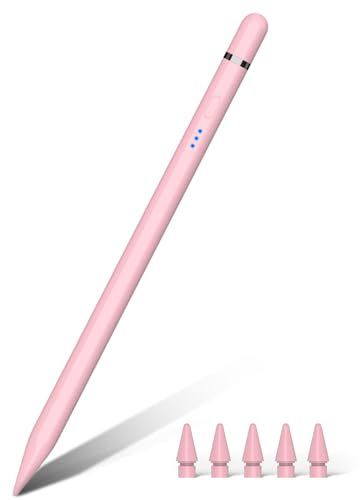 Pencil 1. Generation für iPad 2018-2026, 20 Mins mit USB C Schnellladung & Magnetische Absaugung, Stifte für Nintendo DS für iPad 11-6 Gen, Air 3-5/M2/M3/M4, Mini 5-7, Pro 11/12,9/13''M4 M5 (Pink)