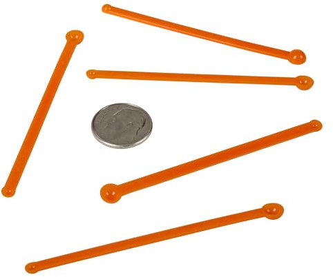 Cucharas de medición de doble cara 2 en 1 de 5 a 10 mg y 25 a 35 mg de miligramos mg, 0,005 ml y 0,025 ml (mililitros), sin BPA, micro cuchara sin estática, FitPowders (500 unidades)