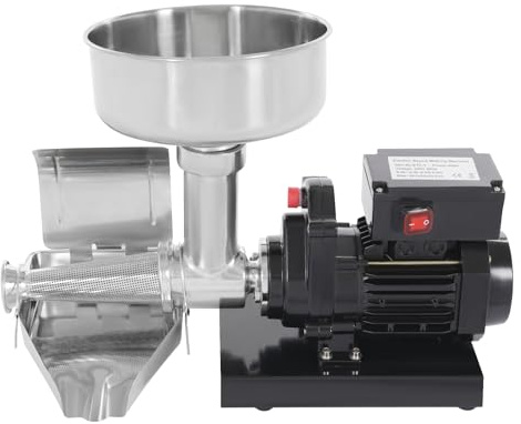 YUYUZI Elektrischer Tomatenmarmeladebereiter, 450W, 300lbs Tomaten pro Stunde, hohe Saftausbeute, ideal für die Herstellung von Tomatensauce, Erdbeermarmelade und anderen Saucen!