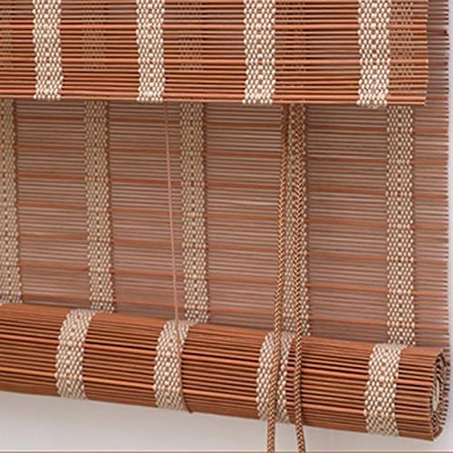 Bambus-Verdunkelungsrollo, 90 x 220 cm, Retro-Stil, Bambus-Vorhänge für den Außenbereich, für Fenster vom Boden bis zur Decke, Restaurant, Korridor, Tempel, natürliches Bambus-Material für