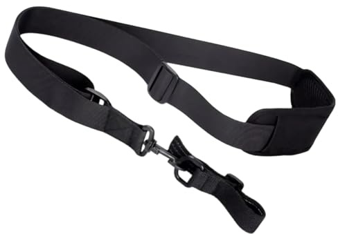 Schultergurt Rasenmäher Verstellbarer Unkrautfresser Nylongürtel Rasentrimmer Tragegurt, Ergonomisch für Gartenarbeit, Schwarz, 32 bis 50 Zoll Länge