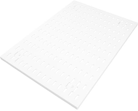 HONMEET Estante de Almacenamiento Organizador Fácil de Instalar Soporte Práctico para Colgar y Ordenar para Tablero Perforado de Plástico Blanco para Oficina y Hogar