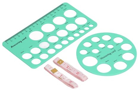 Haofy Nipple Measurement Tool, Silicone Accurate Flange Sizing Ruler for Breast Pump Use with 21 Measurement Holes for Comfort (Green)