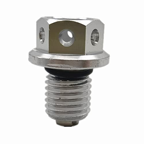 Tornillo De Perno De Drenaje De Aceite Magnético M12xP1.5 Para H XR400R 1996-2004(Plata)