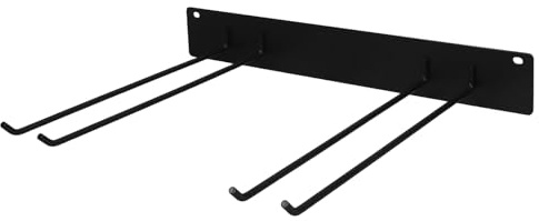 KONTONTY Organizer Attrezzi da Giardino in Metallo Resistente Porta Utensili Parete Salvaspazio per Rastrelli e Scope per Garage e Cortile Struttura Robusta in Ferro