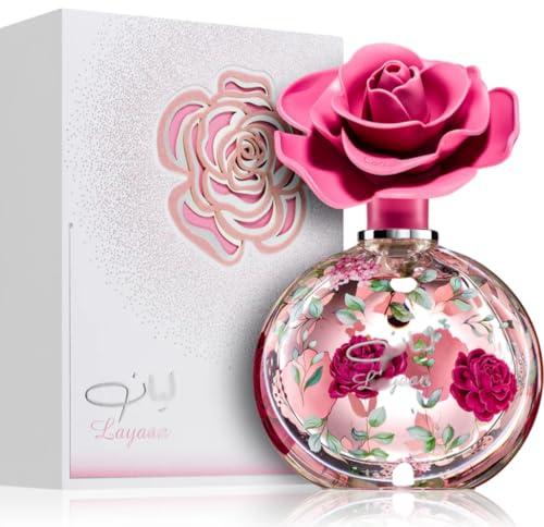 Perfume Árabe Layaan Eau de Parfum Mujer 75 ml – Fragancia Floral Frutal Elegante
